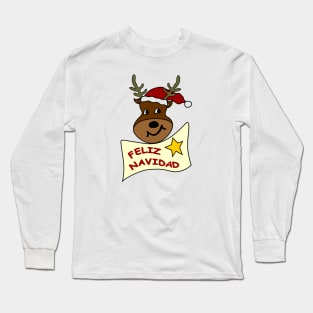 Reno con Espiritu Navideño Long Sleeve T-Shirt